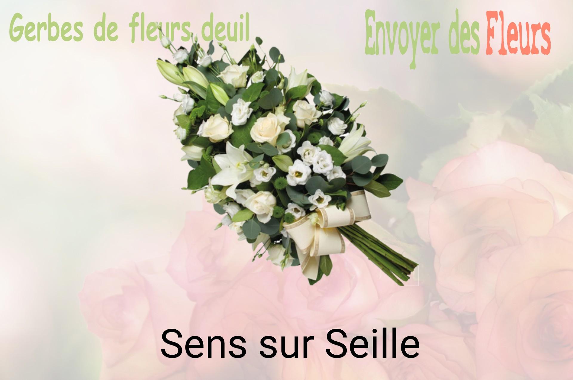 Gerbe de fleurs de deuil livrée à Sens-sur-Seille